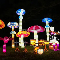 Outdoor China Festival der Lichter und Kunst Pilz-Laternen-Show Lichtpräsentation