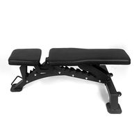 Banc de musculation à domicile en gros de Chine, banc plat à dents de scie, écologique, réglable, équipement de musculation avec haltères