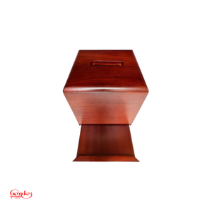 กล่องทิชชูไม้ขนาดเล็ก (14.5x14.5x15ซม.) สไตล์คลาสสิกทนทานจากอินโดนีเซียเพิ่มสัมผัสศิลปะอันอบอุ่นให้กับการตกแต่งห้อง - Product Image 1