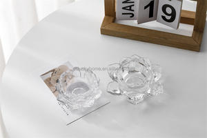 Porte-bougies <span class=keywords><strong>en</strong></span> <span class=keywords><strong>verre</strong></span> uniques et luxueux, pots <span class=keywords><strong>en</strong></span> <span class=keywords><strong>verre</strong></span> <span class=keywords><strong>en</strong></span> forme de dôme pour Noël, cire de soja naturelle, ornements rétro, décoration intérieure - Product Image 2