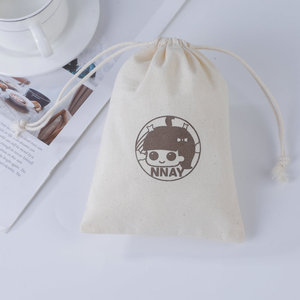 Hot Sale Custom Portable Natural Cotton Canvas Cloth Fabric <b>Laundry</b> <b>Drawstring</b> <b>Bag</b> for Hotels - Product Image 5