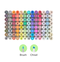 Distributeur Ohuhuhu-Honolulu 104 Couleurs Marqueurs d'art à alcool à double pointe, fin et ciseau