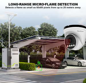 Caméra IP réseau intelligente 6MP avec IA, détecteur <span class=keywords><strong>de</strong></span> fumée et <span class=keywords><strong>de</strong></span> flamme, caméra <span class=keywords><strong>de</strong></span> prévention des incendies - Product Image 3