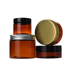 Confezione Cosmetica: Vasetto in <span class=keywords><strong>Plastica</strong></span> PET Trasparente, Ambrato o Nero da 30ml, 50ml, 100ml, 120ml, 200ml, 250ml, 500ml con <span class=keywords><strong>Coperchio</strong></span> in <span class=keywords><strong>Plastica</strong></span> - Product Image 5