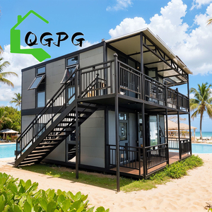 Casa Pequeña de 2 Pisos, Villa Prefabricada de Acero Ligero, Portátil, Expandible, Modular, Tipo Contenedor, <span class=keywords><strong>Segunda</strong></span> Mención en <span class=keywords><strong>Casas</strong></span> Modulares - Product Image 1