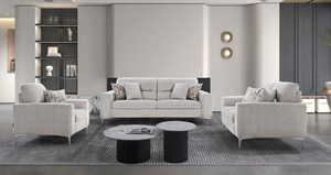 Sofá Elegante Treviso de 3 Plazas, Sofá Moderno Tapizado en Tela para Sala de Estar, Oficina, Recepción e Interiores de Hotel en Venta - Product Image 5