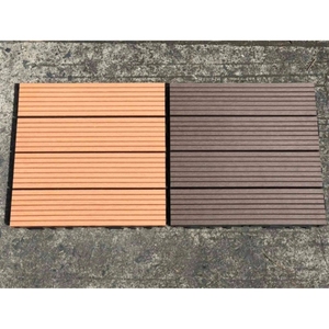 Gạch lát sàn ngoài trời chống thấm WPC ghép nối 12" x 12" tự lắp đặt cho phòng tắm & nhà bếp, sân vườn, hiên nhà