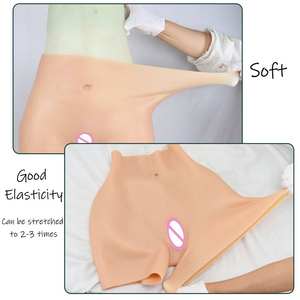 Combinaisons entièrement en silicone, col haut, gros seins et pantalon avec vagin, avec coussinets pour les fesses, amélioration pour les travestis garçon-fille, transgenres - Product Image 6
