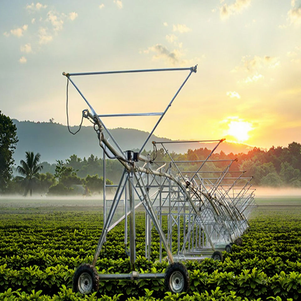 Wide-Tire Center Pivot Irrigation Machine Low Ground Pressure Farm ...