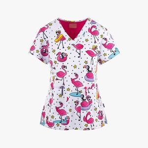 Divisa Medica Personalizzata da Donna: Casacca Stampata per Infermiere e Set Uniforme Medica - Product Image 3