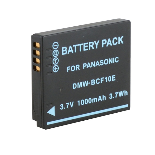 1000mAh 3.7V DMC-BCF10E Digital Camera Battery for Lumix DMC-FH1 FH22 FS4 FS6 FS7D FS8 FS12 FS15 FS20 Cameras