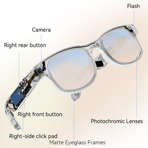 Lunettes de soleil intelligentes AIMB-G2 avec caméra BT WiFi, prise de photos, enregistrement vidéo <span class=keywords><strong>et</strong></span> <span class=keywords><strong>audio</strong></span>, traducteur IA, reconnaissance d'images, lunettes intelligentes portables - Product Image 3