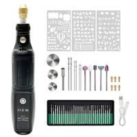 021 Mini meuleuse rotative rechargeable Micro perceuse portable Outil de gravure de polissage sans fil 55 en 1