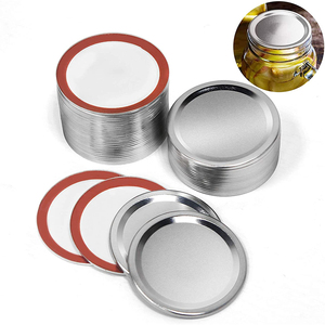 70mm 86mm Altın <span class=keywords><strong>Mason</strong></span> Konserve Kavanoz Kapakları ve Bantları Silikon Halkalı <span class=keywords><strong>Mason</strong></span> Metal Kapak - Product Image 4