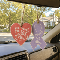 Désodorisant de voiture suspendu en papier personnalisé pour collectes de fonds, désodorisant scolaire en gros, désodorisant de voiture personnalisé pour événements caritatifs