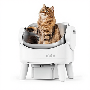Selbst reinigende Katzen toilette mit Open-Top-Design APP-Steuerung Doppelte Sicherheits sensoren Automatische Katzen toilette Geeignet für Mehr katzen - Product Image 1