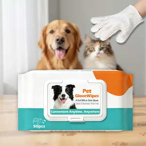 ถุงมือทำความสะอาดสัตว์เลี้ยงแบบใช้แล้วทิ้ง 50 ชิ้น สำหรับผิวแพ้ง่าย ปลอดภัยสำหรับมืออาชีพ เหมาะสำหรับร้านสปาสัตว์เลี้ยง คลินิกสัตวแพทย์ - Product Image 1