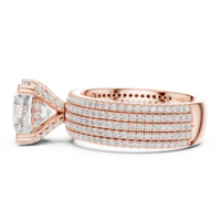 Anillo de Compromiso Clásico con Diamante Ovalado Cultivado en Laboratorio, Chapado en Oro de 10Kt, 14Kt, 18Kt, 22Kt, Certificado por IGI, para Mujer, Joyería Fina de Moda