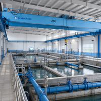 Promotion Chine : Pont roulant électrique à double poutre de 20 tonnes avec grappin
