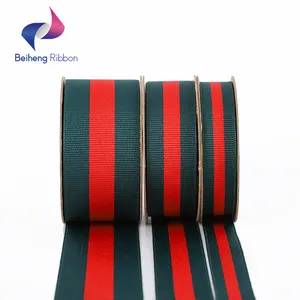 Hot Sell Hochwertiges, mit Polyester garn gefärbtes Ripsband