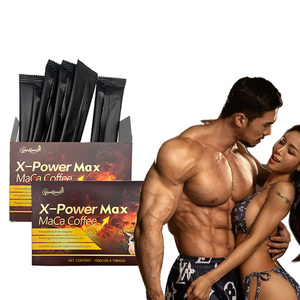 Prix d'usine, <span class=keywords><strong>vente</strong></span> chaude, café instantané X Power Maca pour hommes, booster d'énergie plus rapide et plus fort, prévient l'éjaculation précoce, en poudre - Product Image 1