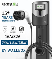 Nueva Estación de Carga para Vehículos Eléctricos de 22kW CA, 32A Tipo 2, Wallbox OCPP, para Uso Doméstico, Venta al por Mayor de Fábrica China
