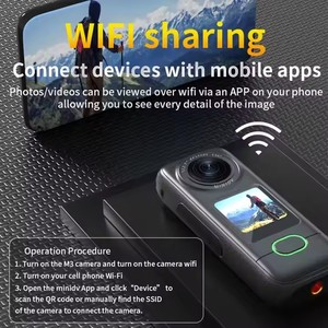 NUEVA Cámara Deportiva <span class=keywords><strong>X3</strong></span> Mini 4K HD con Visión Nocturna, Pantalla Táctil, WIFI, Resistente al Agua, para Vlogging y Video 4K - Product Image 2