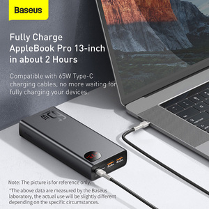 Batería Externa de Carga Rápida con Pantalla Digital Metálica para <span class=keywords><strong>Baseus</strong></span> Adaman, 20000mAh, 65W - Product Image 2