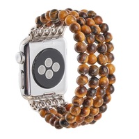 Correa de Reloj con Cuentas, Correa Elástica de Joyería, Brazalete para Mujer para Apple Iwatch Series 38/40/41/42/44/45/46/49mm