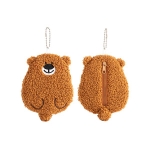 Monedero Portátil Personalizado, Bolsa para Llaves, Bolsa para Excrementos de Perro, Peluche de Osito, Colgante Bonito con Cierre de Cremallera - Product Image 5