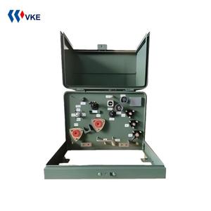 Couvercle rabattable avant 100KVA transformateur Padmounted monophasé 400V sortie 13.2kV entrée design compact opération et entretien faciles - Product Image 1