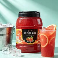 Lotlong Factory Directe Levering Hoge Kwaliteit Voedingsmiddelenklasse Rode Grapefruit Drankjam voor Cafe Melkthee Winkel Drankproductie