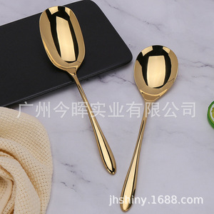 Shinyjh Stainless Steel Dessert Spoons 304 Mirror <b>Polished</b> Solid Color Household Creative Tableware - Product Image 4