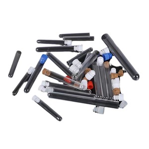 <b>Plastic</b> Test <b>Tubes</b> Transparent Cylindrical With Lids For Laboratory Use Disposable PS Chemical Equipment - Product Image 1