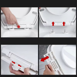 Cubierta de Asiento de Inodoro de Plástico Impermeable al por Mayor de Fábrica para Baño, Cubiertas de Inodoro de PP - Product Image 5