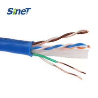 Tout nouveau 1000ft Gigabit Cat6 Solid PVC Cable Pull Box 250Mhz 4-Pair Twisted 23AWG HDPE UTP Cable OEM Communication Cables DE 305M