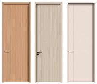 Portes intérieures en polymère de style ferme, en bois massif, avec design minimaliste moderne, étanches, en cristal de carbone, à ouverture latérale, pour hôtels commerciaux