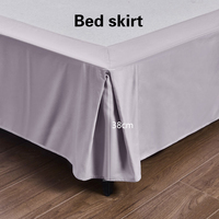 Waschbarer Eckbettrock, 105GSM Polyester Gebürsteter Twill-Stoff, Stabile Farbechtheit, Großhandel Verfügbar