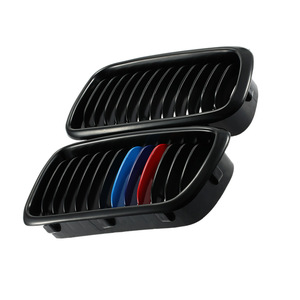 Parrilla Delantera BMW E38 en Negro Mate Estilo M de Plástico ABS para Actualización Retrofit Serie 7 1999-2001 - Product Image 4