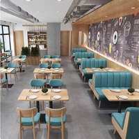 Meubles de luxe modernes et légers pour restaurants commerciaux ensembles de canapés et de chaises pour cafétéria et maison