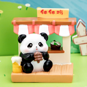Yu Mo Craft Panda Sichuan Cuisine Restaurant Blind <b>Box</b> Figurines 8pcs Set Collectible Decor Gift for Kids - Product Image 2