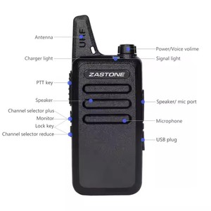 ZASTONE X6 Mini talkie-walkie UHF <span class=keywords><strong>Radio</strong></span> bidirectionnelle 400-480MHZ Petite station de <span class=keywords><strong>Radio</strong></span> de Communication de Restaurant talkie-walkie portable - Product Image 1