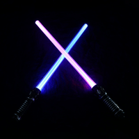 Splicable Laser Sword Toy Kids Safe Plastic Duel Light Sword With Rounded Edge Colorful Glowing Play Weapon