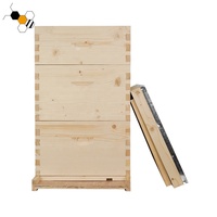 Chinesische Tannen-Holz-Bienenstockbox 2 Superboxen und 1 Brutkasten Kompletter Langstroth 10-Rahmen-Bienenstock für Imkerei-Ausrüstung