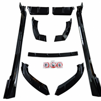 Kit carrosserie aérodynamique SKY Design pour BMW XM G09 : Lame avant, diffuseur arrière, jupes latérales en plastique ABS noir brillant, fixation par boulons