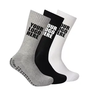 High Quality Unisex Crew Socks Cotton Grip Compression Men Grip Sport Socks Custom