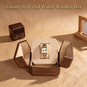 Engravable Logo <b>Watch</b> Packaging Gift Box Custom Sustainable Wooden <b>Watch</b> Storage Box Packaging Luxury Single <b>Watch</b> Box - Product Image 3