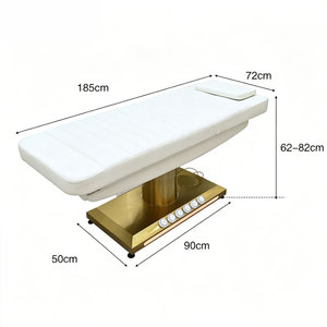 Cama de belleza eléctrica de 3 motores, mesa de masaje facial ajustable para tatuajes, pestañas, spa, tratamiento médico y de salón. - Product Image 5