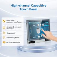 Monitor de pantalla táctil de PC Industrial sin ventilador impermeable duradero de alto rendimiento escáner de código de barras accesorio de computadora Industrial