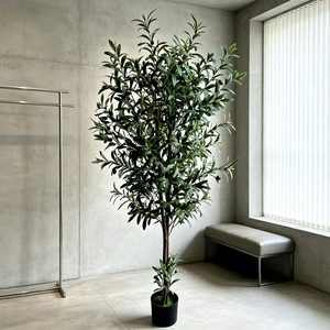 Grandes Árboles de Olivo Artificiales para Decoración de Bodas, Planta Artificial de Bonsái Verde, Decoración para Eventos, Fiestas, Navidad, Diwali, Regalo de Cumpleaños - Product Image 3